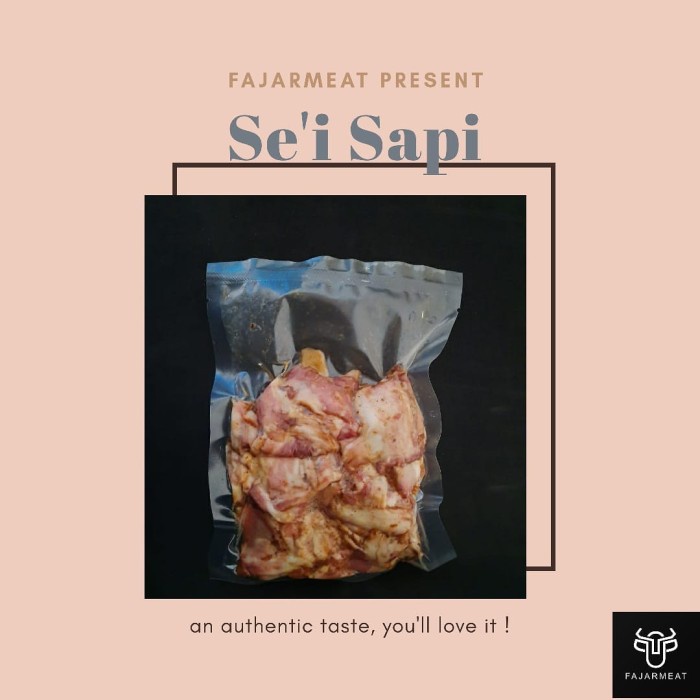 

Daging Asap - Se'I Sapi / Daging Asap Kupang / Sei Sapi 250Gr