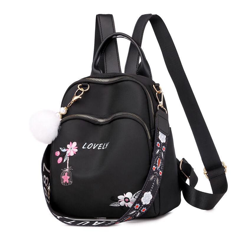 TASHAPPY EL 6038 tas RANSEL free gantungan dan tali panjang wanita import model korea tas import