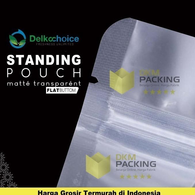 FLAT BOTTOM MATTE Plastik Kemasan Makanan DELKOCHOICE TERMURAH
