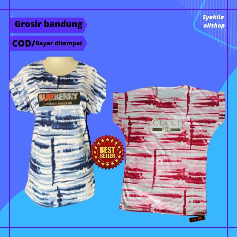 KAOS OBLONG TIE DYE WANITA OVER SIZE BT 21 JUMBO CEWEK DEWASA MODEL TERBARU 2020 KEKINIAN COD GRATIS