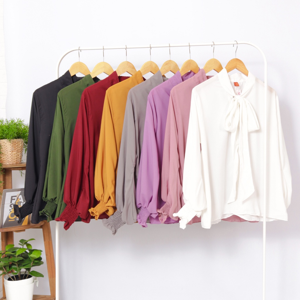 Renata blouse atasan wanita   -  pakaian blouse bahan wolfis