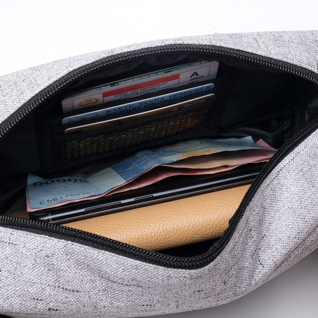 pouch hitam - travel bag hand bag clutch dopp kit tas tangan PHPC1118