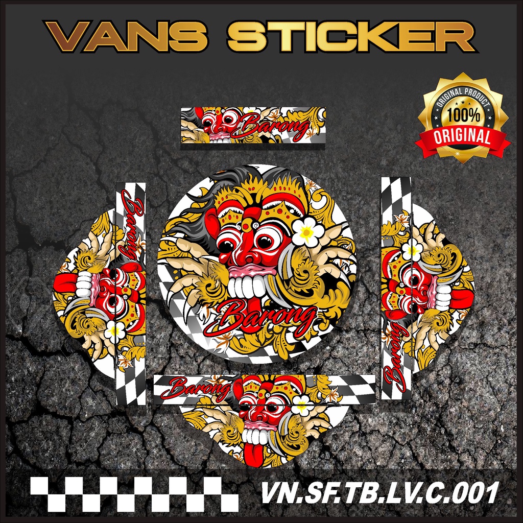 Stiker tebok lovebird / Decal sangkar burung / Bnr ebod lovebird desain leak bali