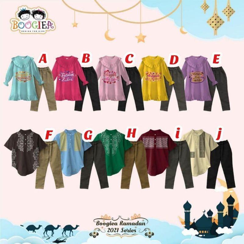 [ORIGINAL]BOOGIEA • SET RAMADHAN  USIA 4-5THN SERIES