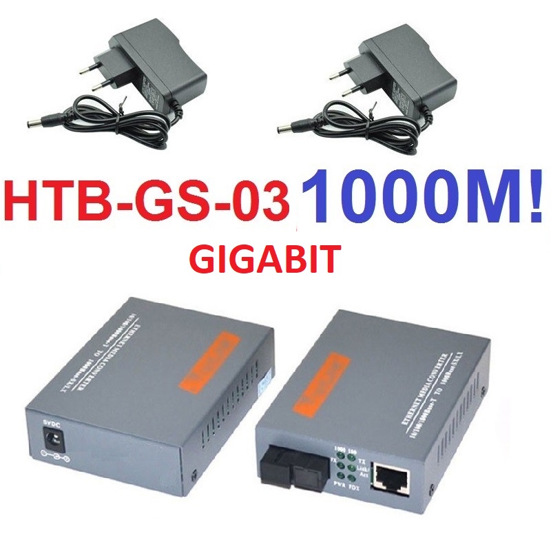 Gigabit HTB-GS-03 A+B Optical Netlink HTBGS03 Fiber Optic Media Converter