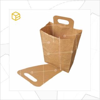 Jual Paper Bag, Kantong Roti, Lunch Paperbag Kraft | PBFH3020 Indonesia
