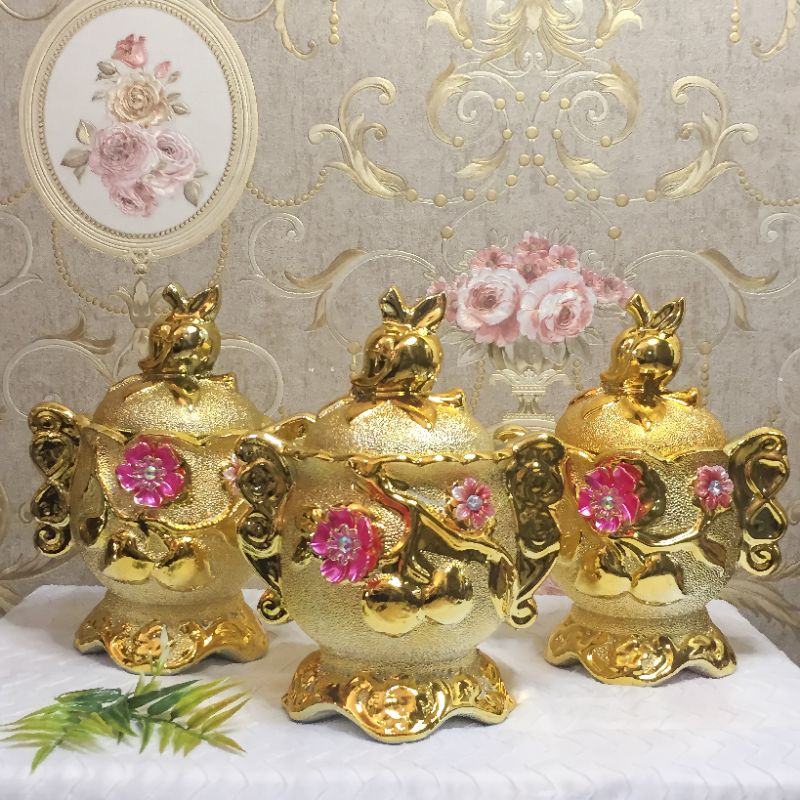 Toples Pajangan Keramik Set