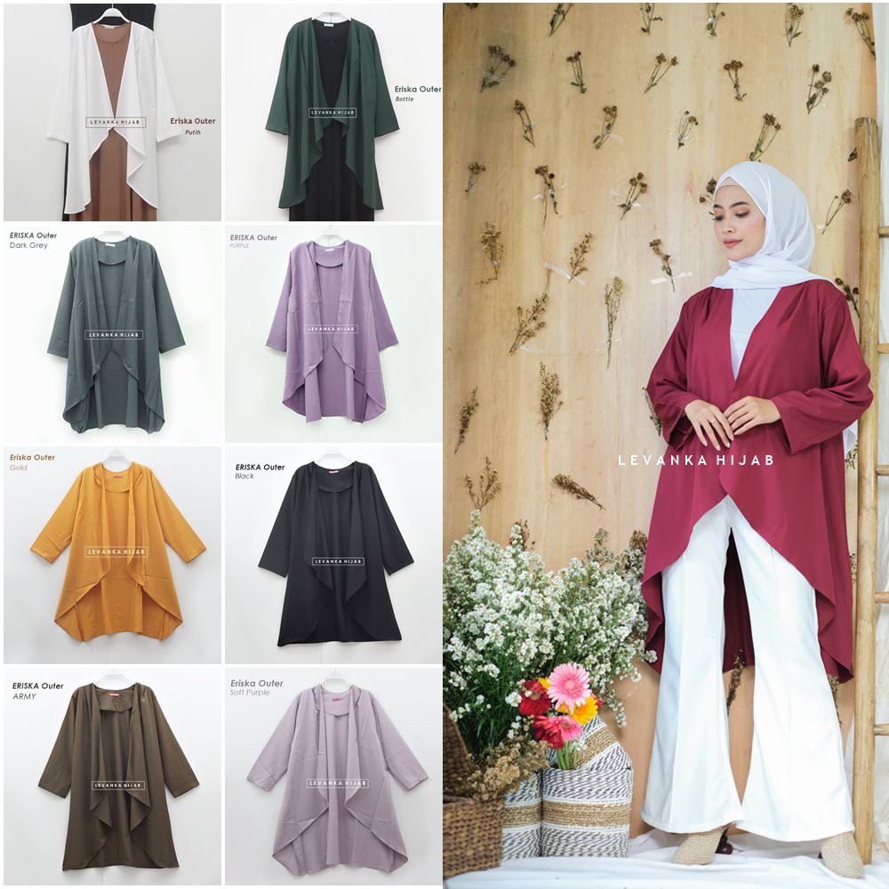 ERISKA OUTER - Kardigan Panjang Wanita Allsize Besar