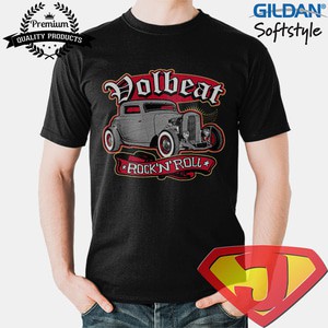 Kaos Band Rock Pria /  Original Gildan - Volbeat Rock 'n' Roll