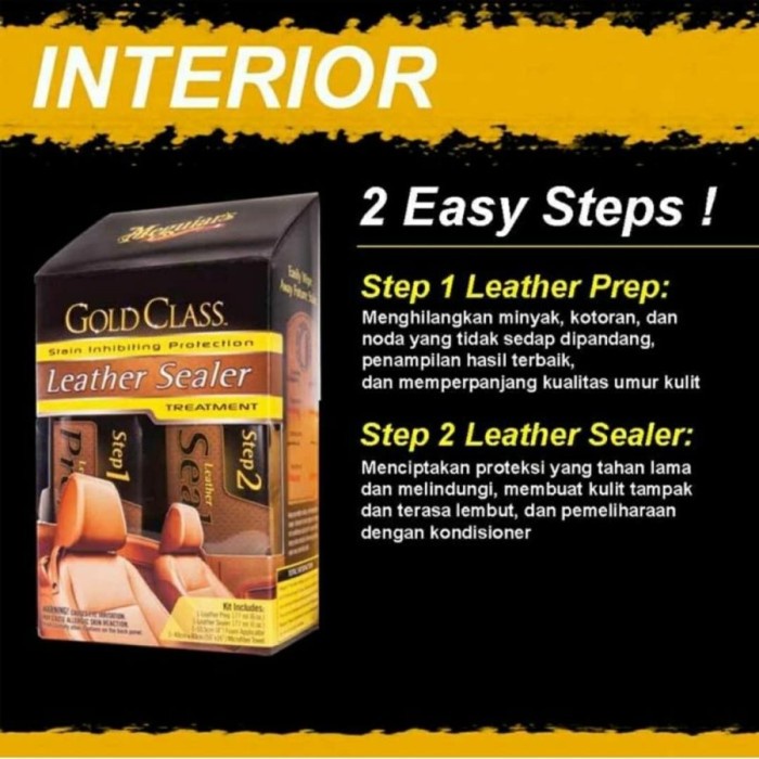 Meguiar's Gold Class Leather Sealer Treatment Jok Kulit Meguiars G3800