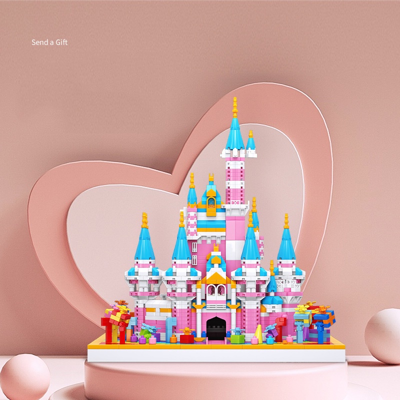 Pink Castle MY92031 Street View Rakitan Mainan DIY