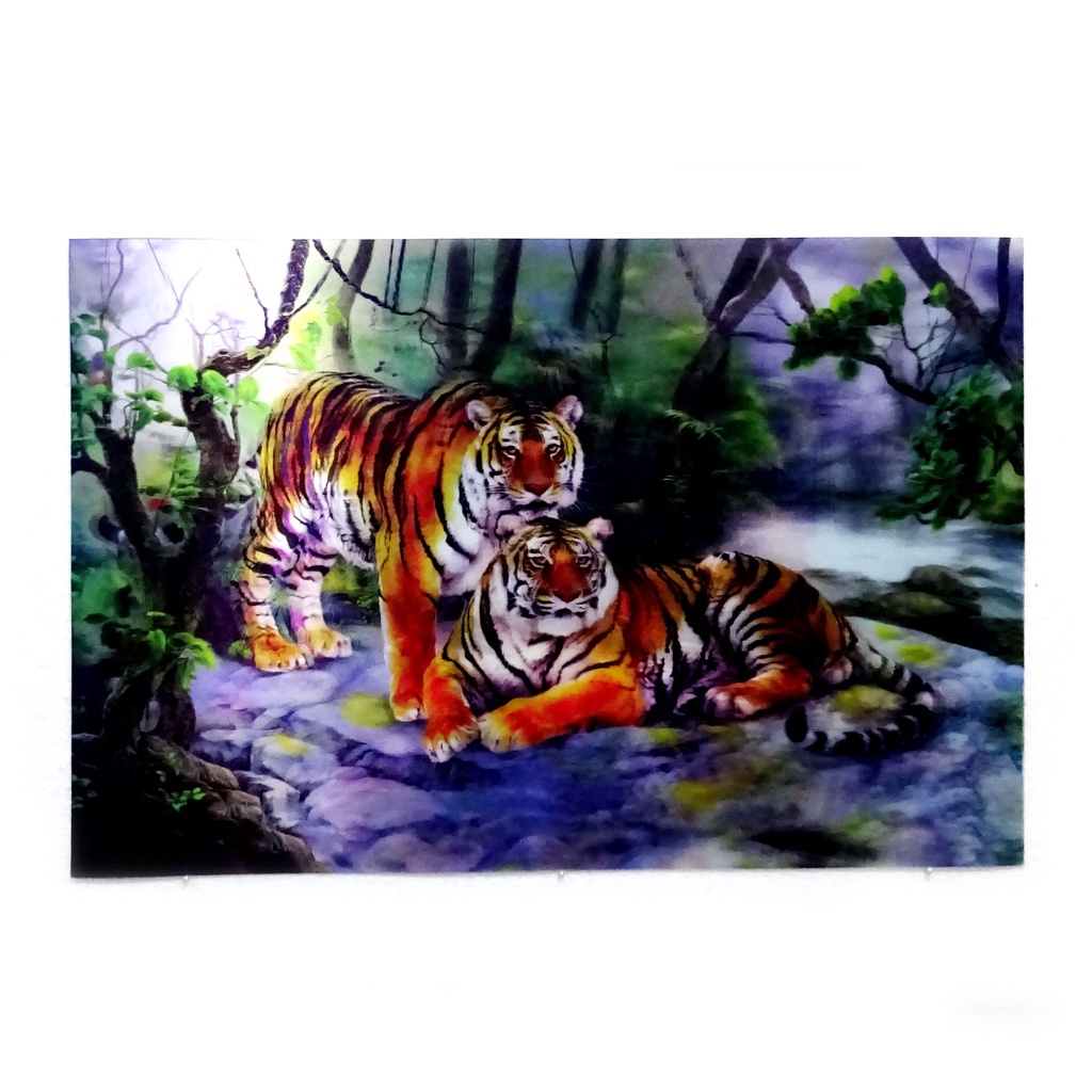 Poster 3D Harimau