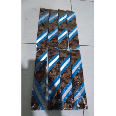 scraf pramuka loreng lis menyala-Biru