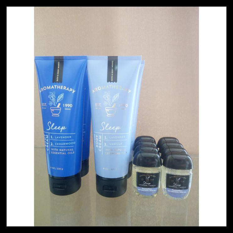 Bbw Bath & Body Works Body Cream 226Gr+ Hand Sanitizer 29Ml Sleep