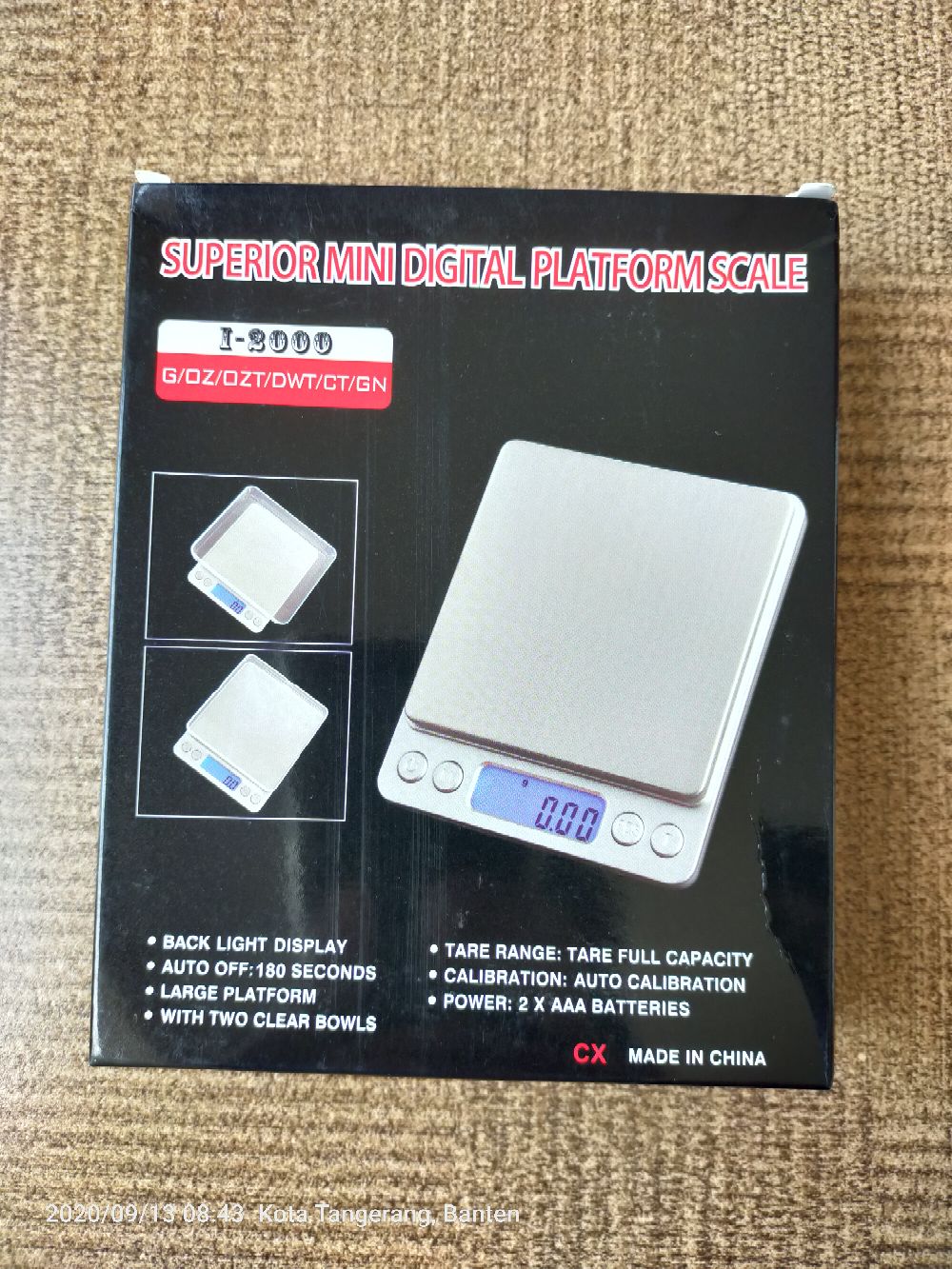 Timbangan Digital Kopi 1 Kg 0.1 Gr Scale Coffee Changxie - Tbndgtl001