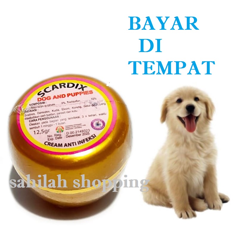 OBAT ANJING SALEP SAKIT KORENG KUDIS GATAL JAMUR SCARDIX DOG OBAT ANTI INFEKSI KULIT AMPUH