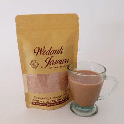 

MINUMAN SERBUK JAHE SUSU RASA COKELAT 200 GRAM (WEDANK JASUWA)