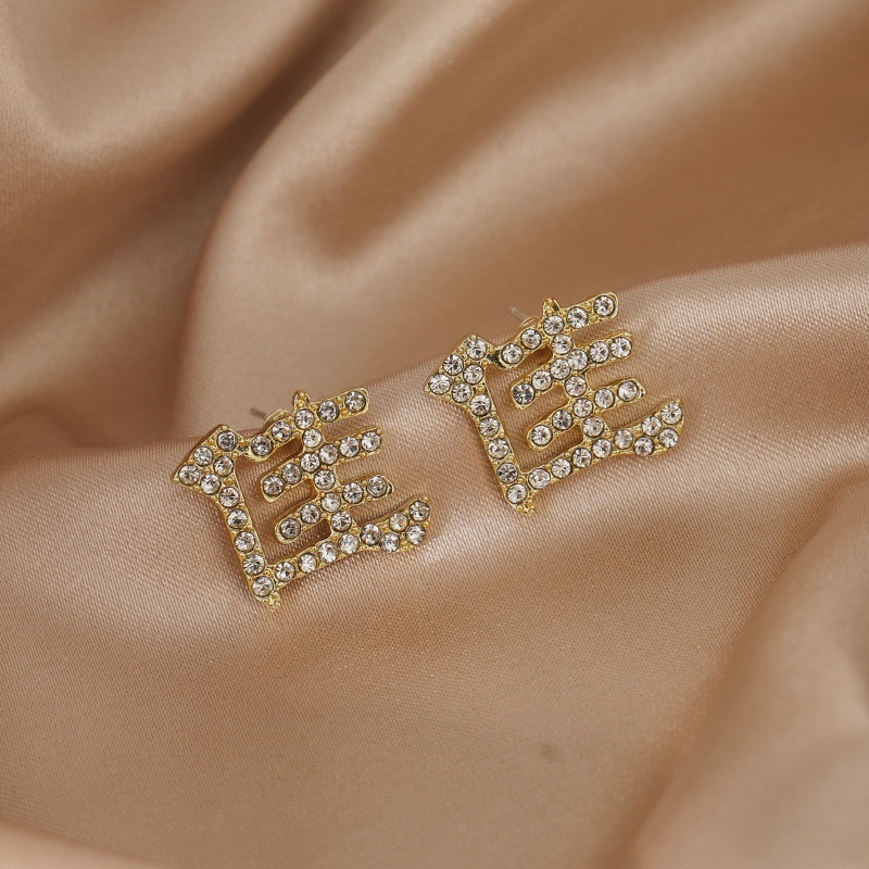 Sterling silver jarum Jiajia teks pribadi stud anting-anting indah elegan anting-anting fashion tren