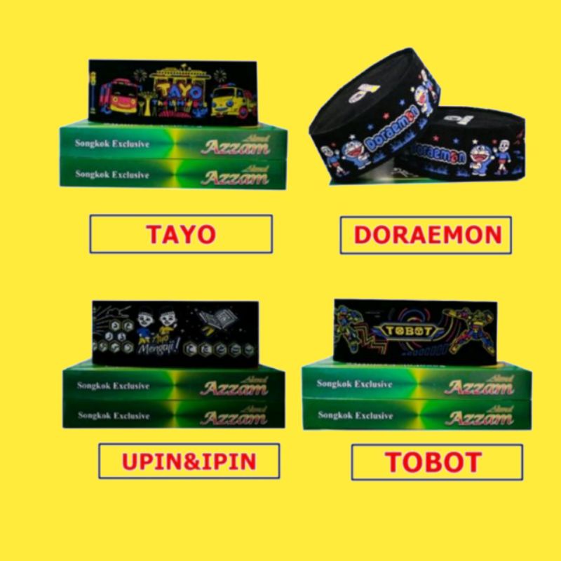 Peci anak karakter tayo