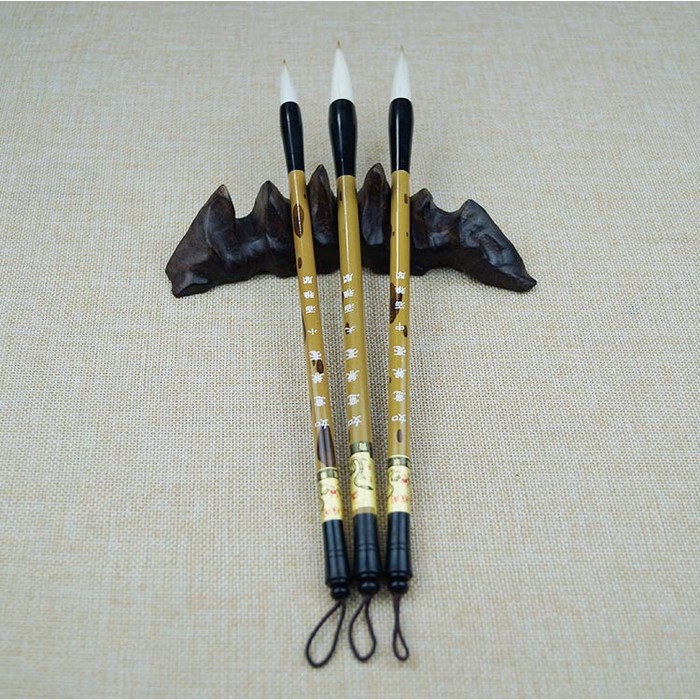 

Mopit / Kuas Bambu Seni Kaligrafi Tiongkok (28cm)