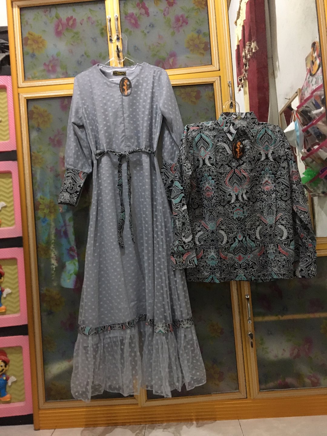 Cod Gamis Couple Sarimbit Suami Istri Murah Terbaru Pasangan Muslim Busana Keluarga By Batik Nabilla