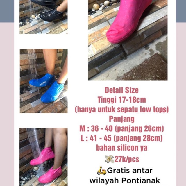 Cover shoes / mantel sepatu / sarung sepatu