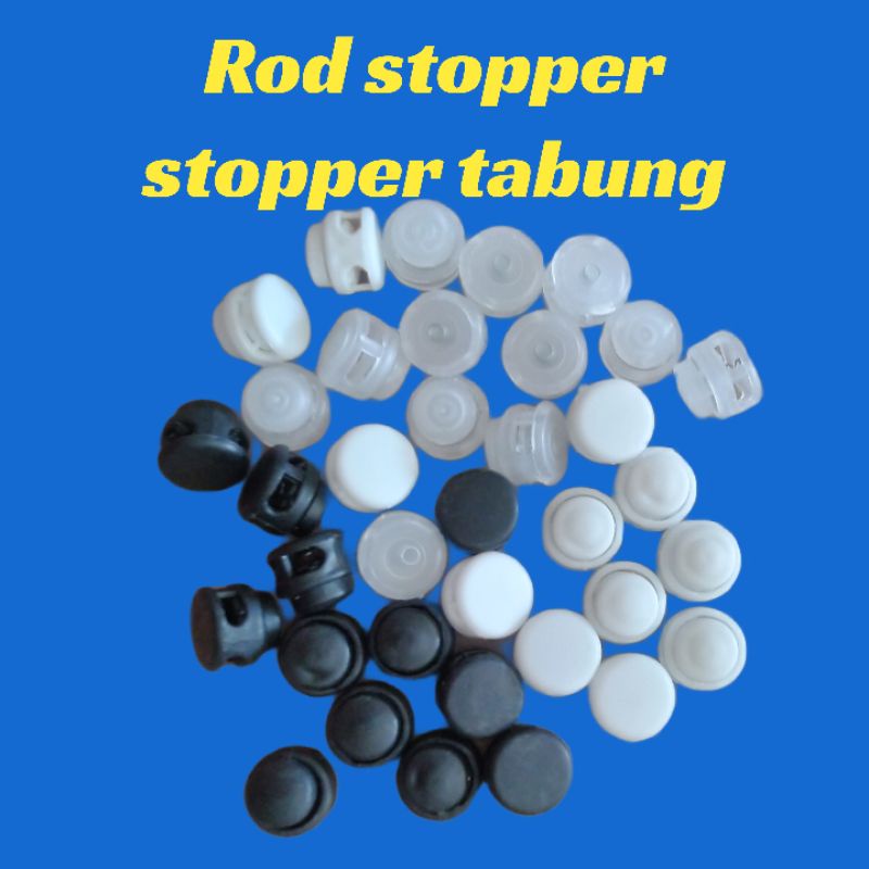 (12 pcs) stopper jaket tas model tabung