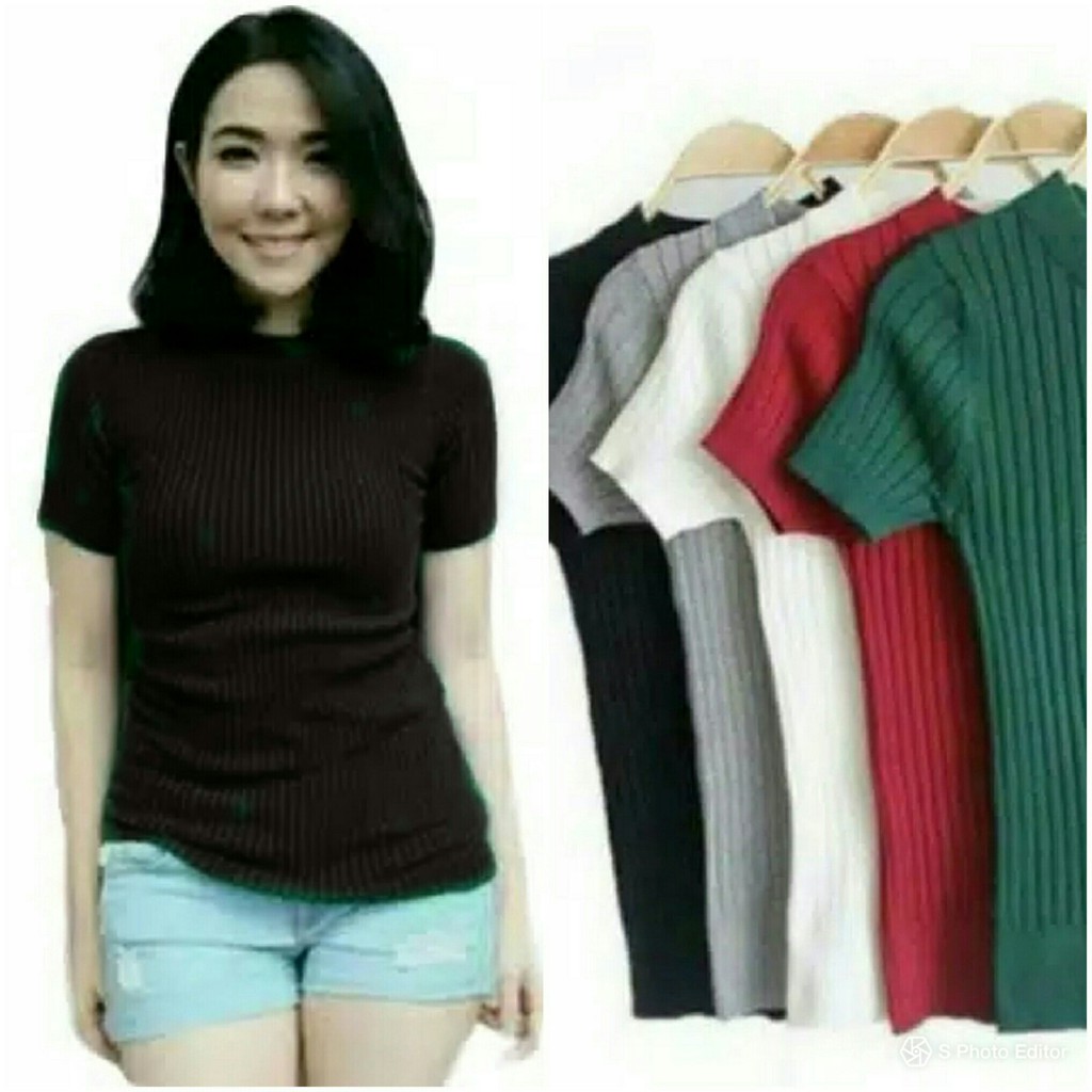 FWG - GISELLA BLOUSE RAJUT / BLOUSE RAJUT / ATASAN RAJUT WANITA / PAKAIAN WANITA RAJUT