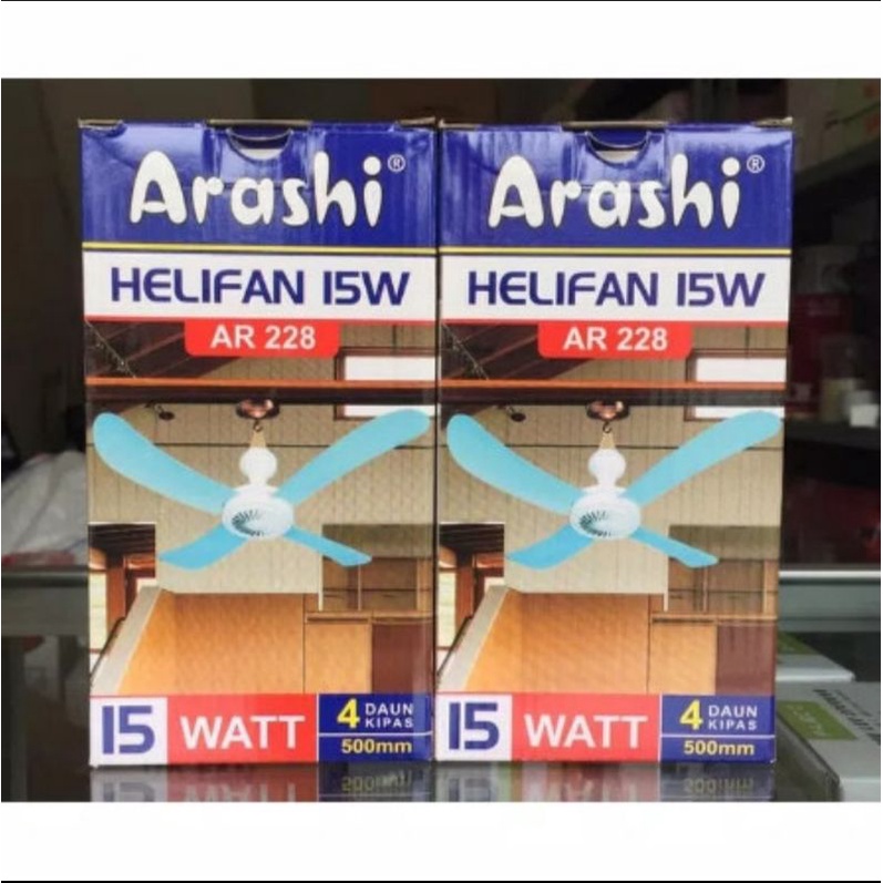 Arashi Kipas Angin Gantung. Heli Fan Arashi. Ceiling Fan Mini