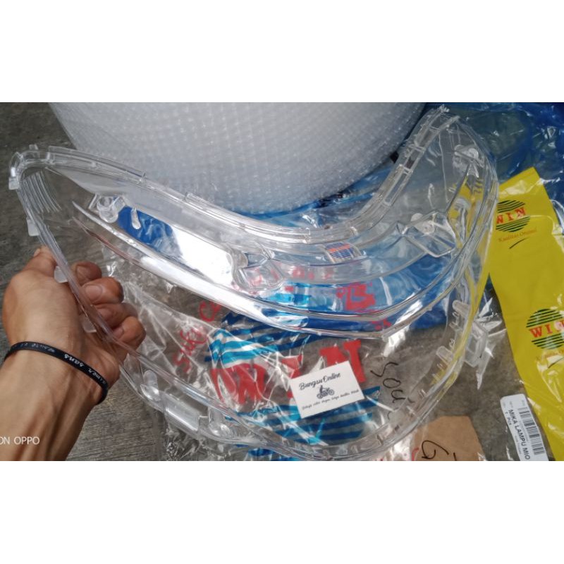 kaca Mika lampu depan XEON GT 125 mio soul GT 115