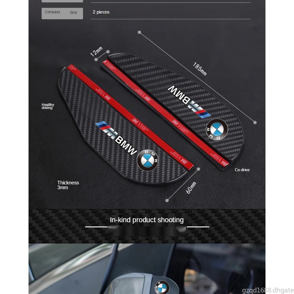 Audi Kaca Spion Mobil Untuk Menghalangi Hujan Dan Alis Car Rearview Mirror To Block Rain And Eyebrows Suitable for Mitsubishi Triton Outlander Mirage ASX Lancer EVO PAJERO GRANDIS GALANT Xpander