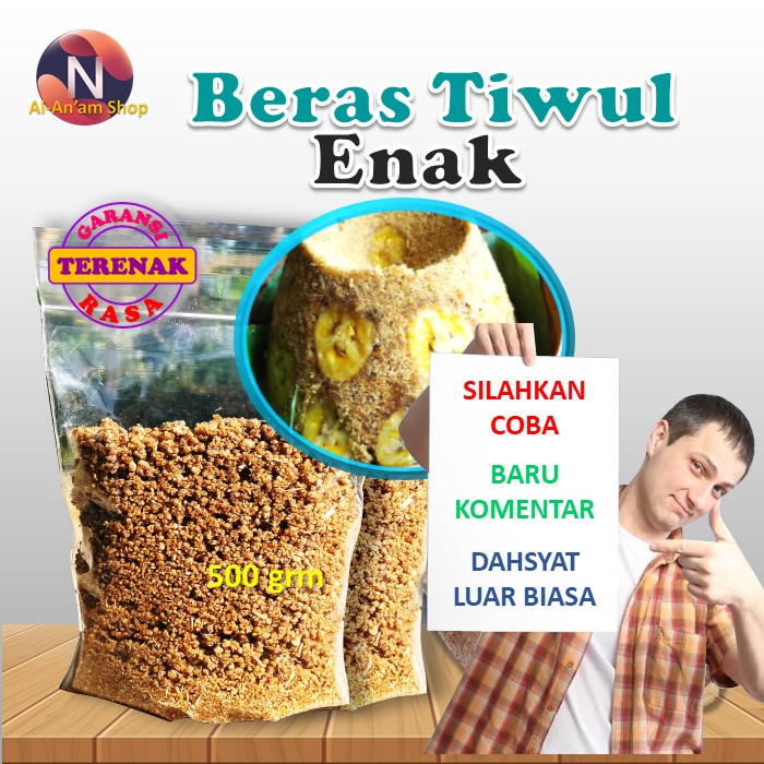 

Beras Tiwul Kering Oyek Thiwul Gaplek Instan siap masak 500gr