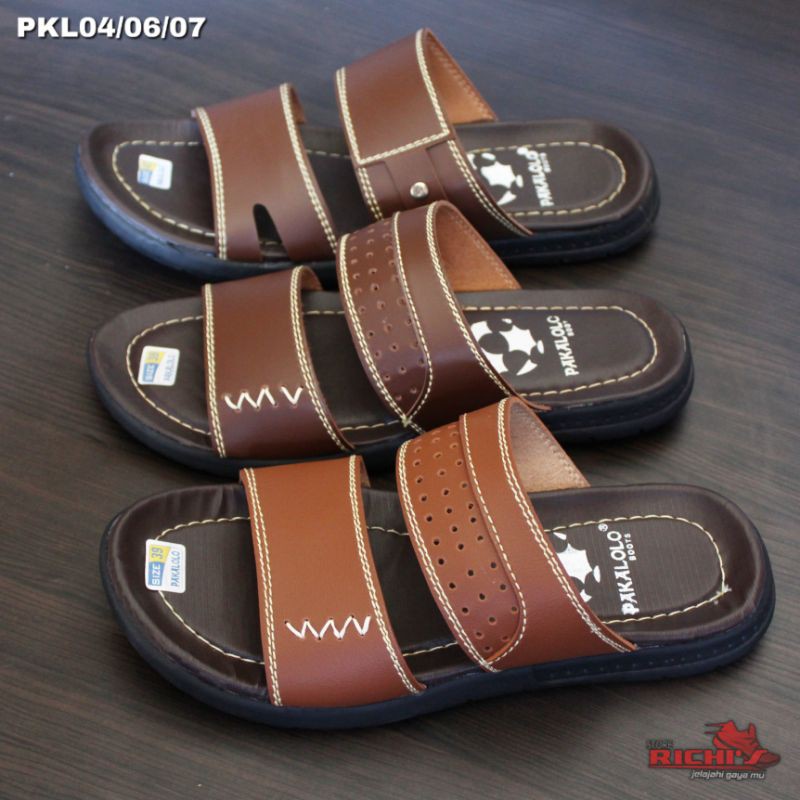 Sandal Pria PAKALOLO coklat / sandal casual pria pakalolo