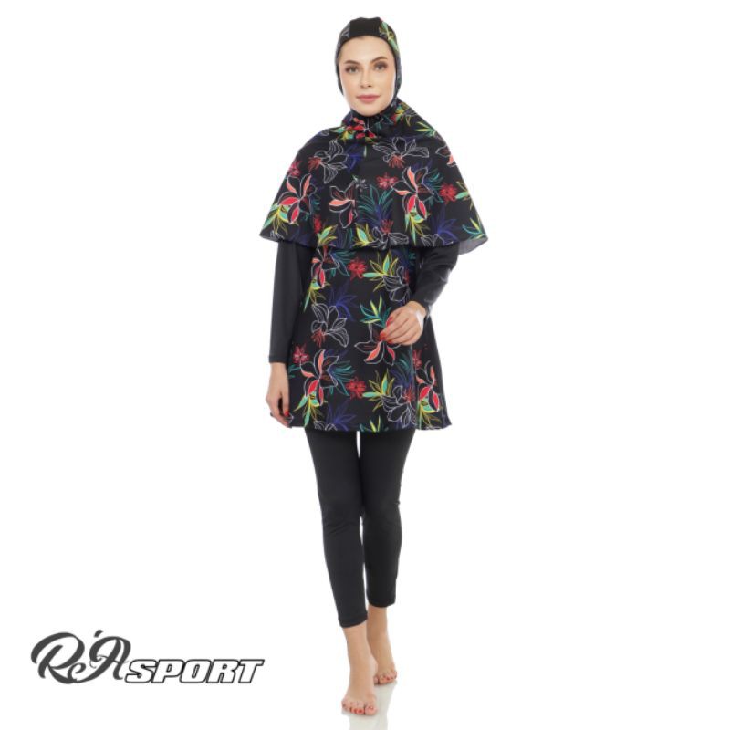 BAJU RENANG MUSLIMAH MOTIF / BAJU RENANG / DIVING /