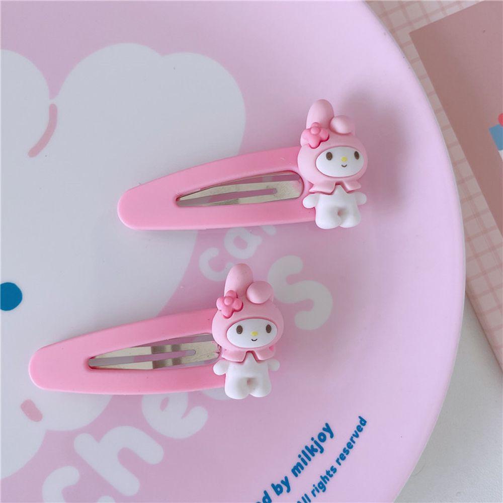 Klip BB AUGUSTINA Kuromi Elegan Simple Candy Color Kawaii Kartun Cinnamoroll Jepit Rambut Gaya Korea