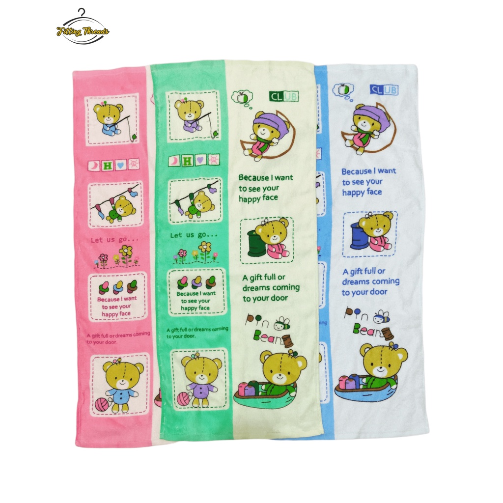 Handuk Mandi Bayi Microfiber Karakter DIXON Ukuran 35x80 cm / Handuk Olahraga