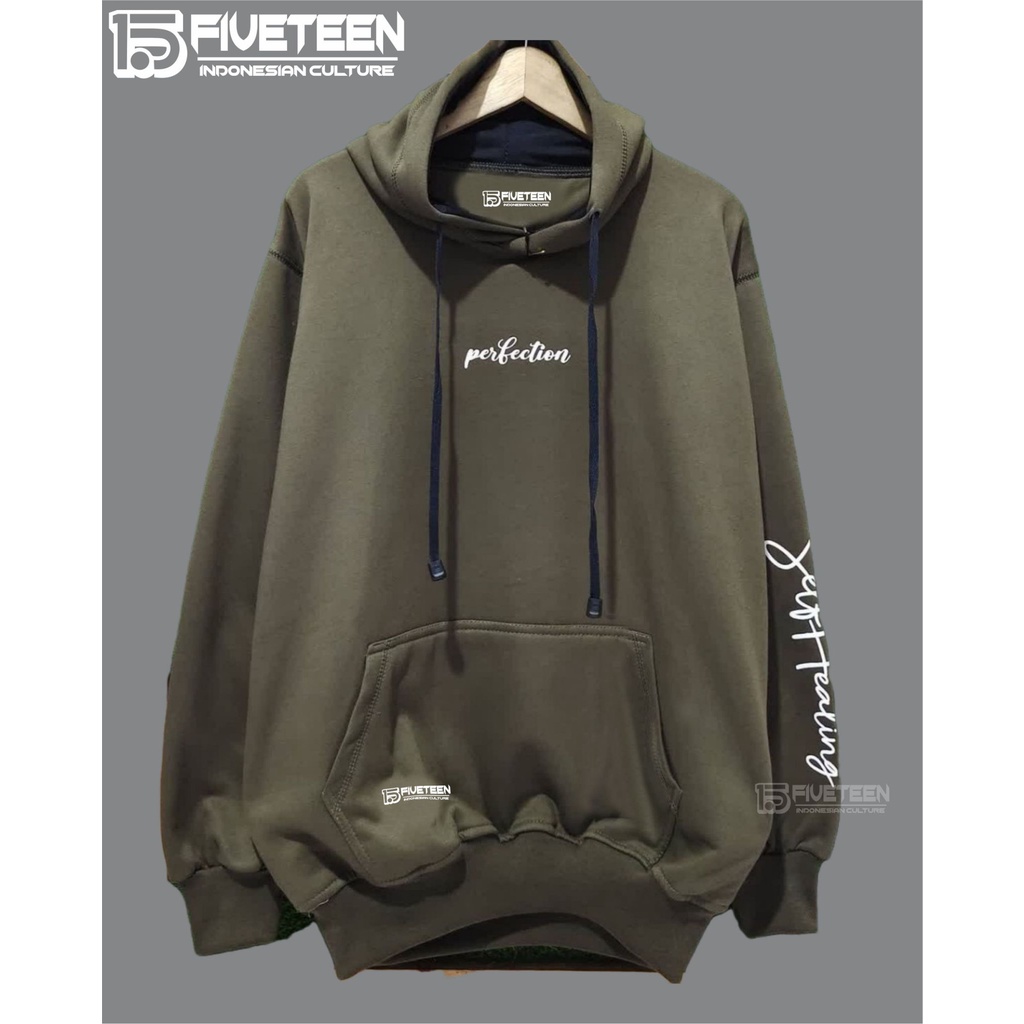 hoodie distro original premium fifteen15 warna hijau army perfection sweater distro original pria kain halus suwiter cowok distro terbaru 2021 hudie cowo keren zipper hoodie distro premium hoodie sweater zipper blds high quality premium distro 15fiffteen