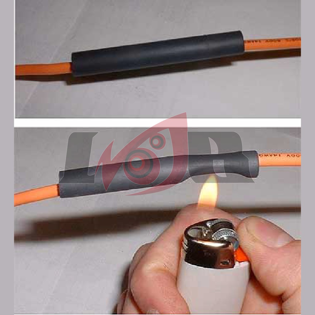 2mm Heat Shrink Selang Bakar Selongsong Isolasi Pelindung Kabel 1 meter