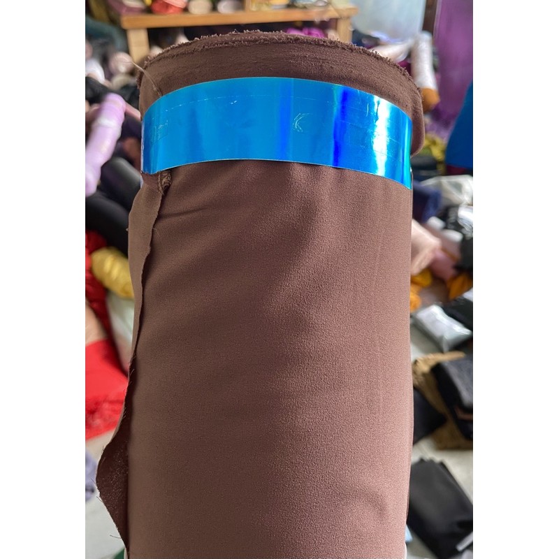 Kain DIAMOND CREPE / DIAMOND GEORGETTE murah-Mocca