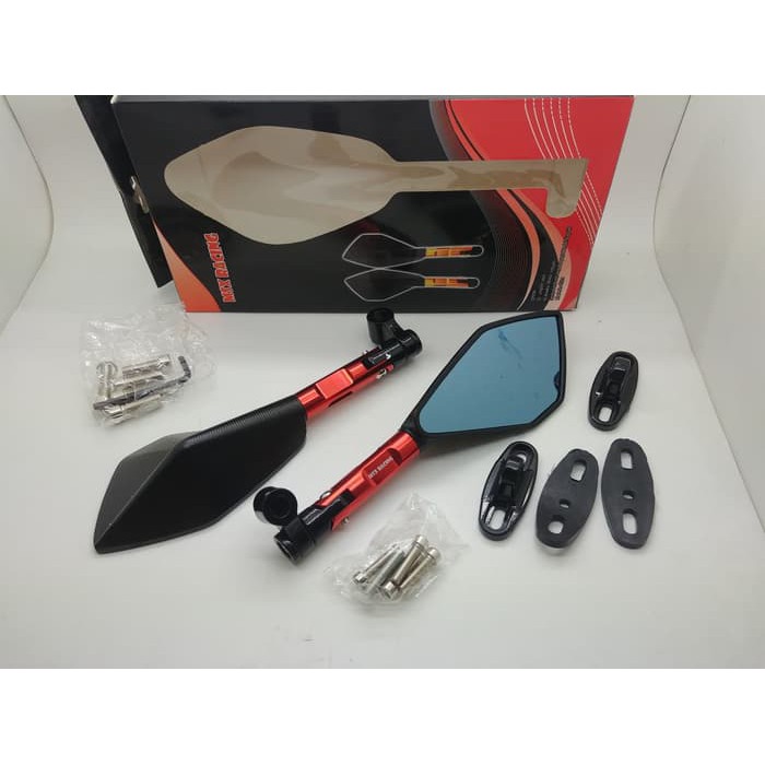 Spion Tomok Jumbo V5 Aerox Nmax Pcx Xmax Cbr R15 Dll Universal - Merah