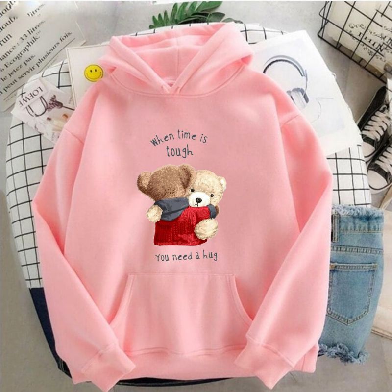 need hug Hoodie cewek terlaris