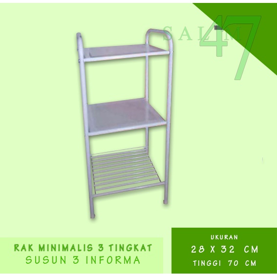 Rak Susun 3 / rak penyimpanan RAK 3 TINGKAT rak serbaguna INFORMA 3 tier