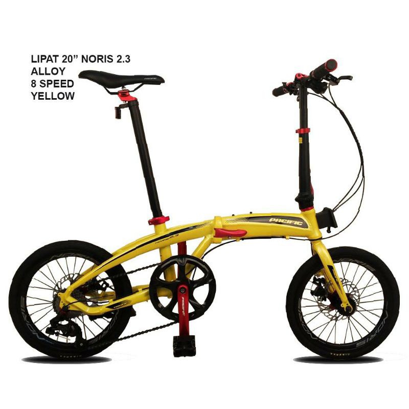 SEPEDA LIPAT PACIFIC NORIS 2.3 20INCH YELLOW
