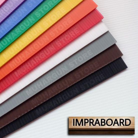 ™ 4 Lembar Impraboard / Infraboard / PP Board 30 x 40 cm Hitam Putih Abu Coklat Hijau Biru ♙