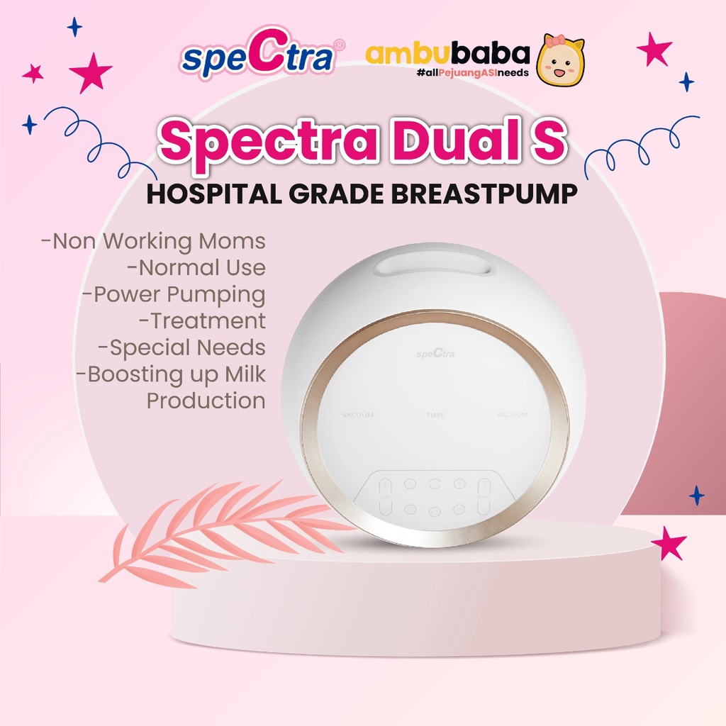 SPECTRA DUAL S PREMIUM ELECTRIC BREAST PUMP POMPA ASI HOSPITAL GRADE