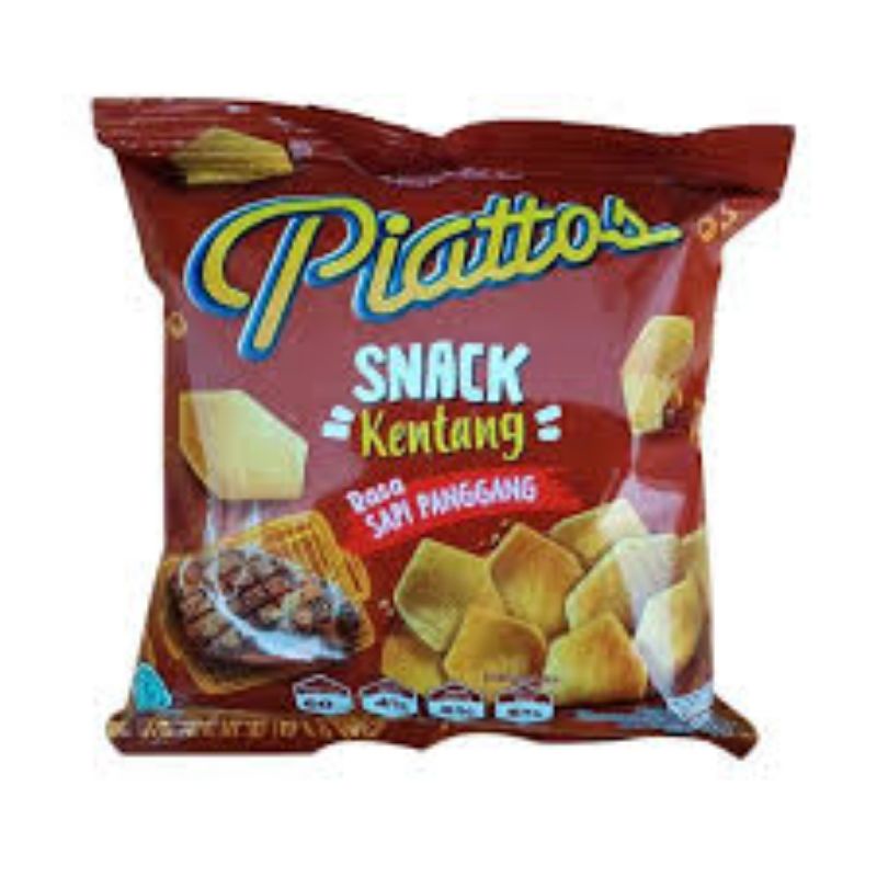 

Piattos Snack Kentang 1 renceng. Harga baru dan kemasan baru lebih besar