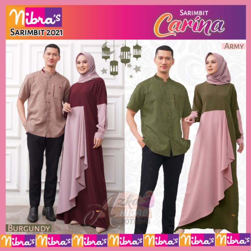 [COD] BAJU COUPLE LEBARAN SARIMBIT NIBRAS 2021 / BAJU MUSLIM COUPLE SUAMI ISTRI / BAJU COUPLE MUSLIM