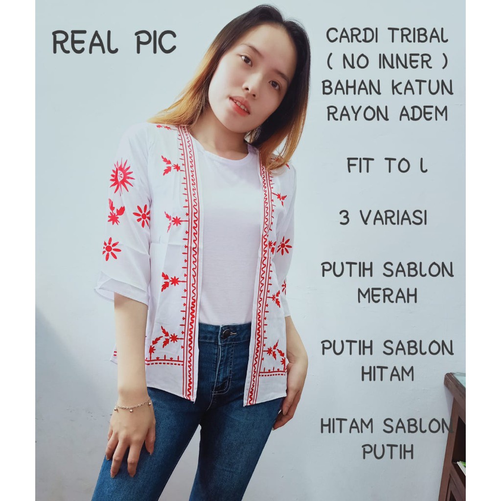 Tq88indonesia Fashion Baju Cardigan Wanita Terbaru / Cardi Tribal / Outer / Busana Luaran Cewek / Ootd