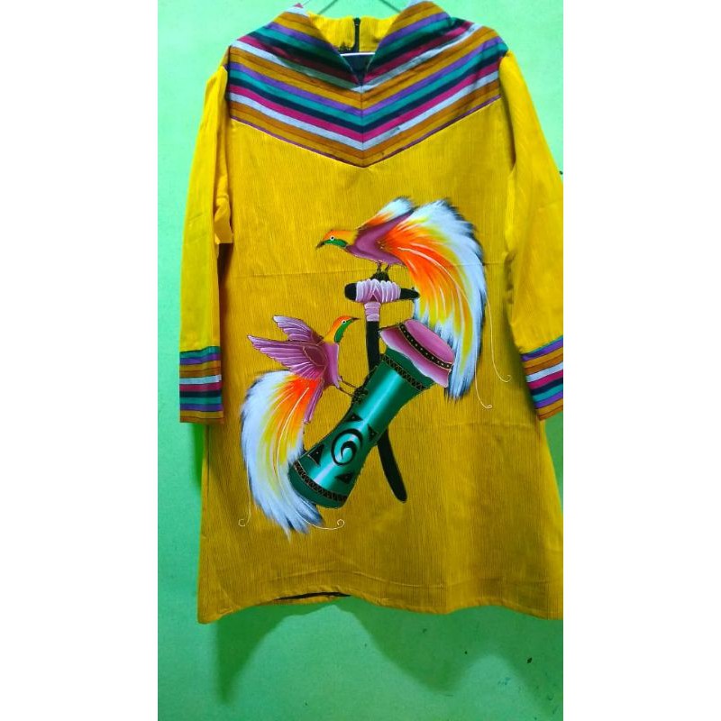 tunik lukis tenun gerimis lukis tunik lukis Papua