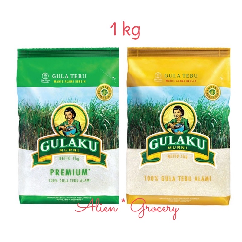 

Gulaku Gula Pasir Putih Kuning Tebu 1kg
